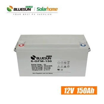 Gwarancja jakości 12v 150ah 200ah 250ah żelowa bateria do systemu baterii słonecznej panelu