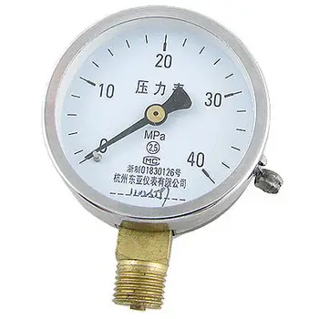 Gwint zewnętrzny pneumatyczny przyrząd pomiarowy manometru ciśnienia 0-40мпа