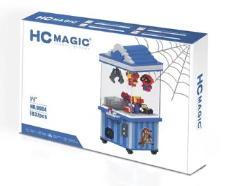 HC Mini Blocks Cartoon Building Toy merry go round Game Model UFO CATCHER Building Bricks Brinquedos for Kids Gift 1013