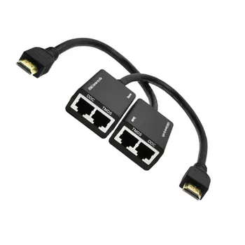 HDMI Over CAT6 RJ45 CAT5e UTP LAN Ethernet Extender Repeater 1080P 3D to 100 metrów
