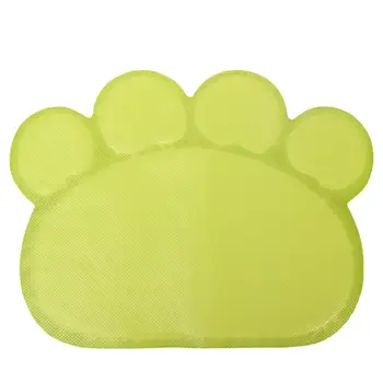 Healthfu kształt łapy Placemat Pet Dog Cat Puppy PVC Placemat danie miska karmienie jedzenie mata do zasobnika na śmieci wytrzeć czystą matę toaleta piasek mata