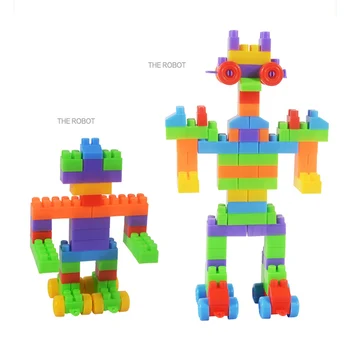 Hot Se 182 szt/ 260 szt zebrane cegły kolorowe DIY model bloki zestawy szkolenia zabawki edukacyjne dla dzieci prezenty 88
