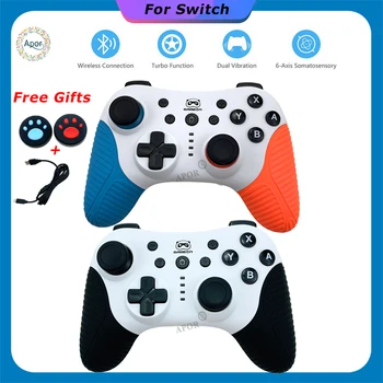 Hotsale 2 Color For Nintend Switch NS Bluetooth Wireless Controller Double Vibration Gaming Joystick Gamepads for PC Android PS3