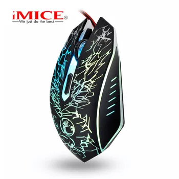 IMICE X5 LED optyczna 6 przycisków USB przewodowa mysz do gier 2400 dpi optyczna profesjonalna mysz dla graczy gracz komputerowe myszy do PC laptopa