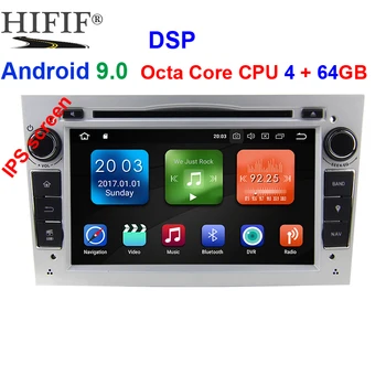 IPS 4GB+64GB kierownica 2 Din Android 9.0 dla Opel Vectra Corsa D Astra H samochodowy odtwarzacz DVD odtwarzacz multimedialny wbudowany silnik zaburtowy radio