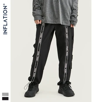 Inflacja wiatrówka mężczyźni jogging spodnie z tkaniny wstążkami luźny krój jogging spodnie 2020 meble odzież mężczyźni codzienne bieganie spodnie 93455W