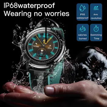 Inteligentne zegarki Mężczyźni Kobiety pełna dotykowy inteligentne zegarki rytmu serca tlenu w krwi monitorowanie IP68 Wodoodporny bransoletka 2020 dla Kospet sonda