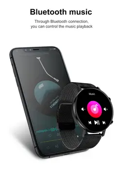 Inteligentne zegarki mężczyźni monitor rytmu serca, ciśnienie krwi fitness bransoletka rozdzielczość IP67 wodoodporny inteligentny zegarek moda