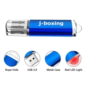 J-boxing 20PCS 8GB USB Flash Drive 128MB Rectangle Flash, Pen Drive 2GB pamięci Memory Stick do komputerów przenośnych tabletów Mac 4GB 32GB