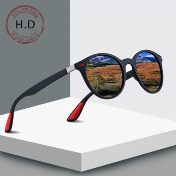 JAXIN retro okulary polaryzacyjne mężczyźni nowe okrągłe okulary Kobiety marka projekt moda atmosfera okulary przeciwsłoneczne UV400 oculos