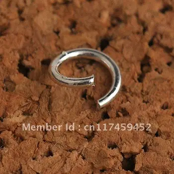 JEXXI 5 mm 200 szt. srebra odkryty skok pierścionek srebrne elementy DIY biżuteria 925 srebro wnioski otwarcie pierścienia