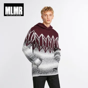 JackJones męski sweter z kapturem styl wełniany sweter top odzież Męska 218425527