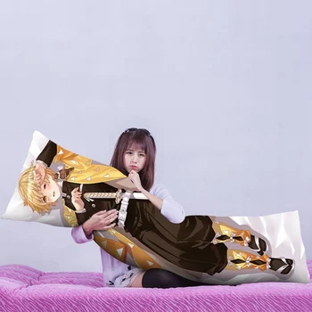 Japoński Zabójca Demonów: Kimetsu no Yaiba Body Dakimakura Agatsuma Zenitsu Pościeli Otaku Hugging Anime Pillow Case Cover