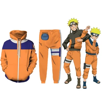 Japońskie Anime Naruto Cosplay Kurtka Ubrania Komplet Bluza Uzumaki Akatsuki Haruno Sakura Bluzy Z Kapturem Odzież