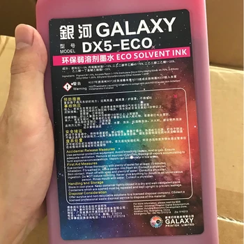 Jucaili 1000ml Original Galaxy DX5 Eco solvent Ink do głowicy drukującej Epson XP600/DX5/DX7 do panoramicznego, drukarki Xuli Human Galaxy