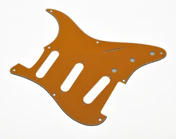 KAISH USA Vintage 8 Hole ST Guitar Pickguard Scrach Plate Pure Orange