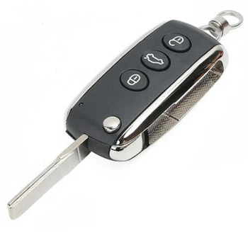 KEYECU Smart Flip Remote Key With 3 Btns 315MHz/ 433MHz-FOB for Bentley C*ontinental GT GTC Flying Spur 2006-2016, KR55WK45032