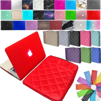 KK&LL Apple macbook Air Pro Retina 11 12 13 15&New Air13/Pro 13 15 - Touch Bar Hard Shell etui na laptopa+duża torba+pokrywa klawiatury