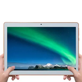 KT107 plastikowy tablet 10,1-calowy duży ekran Android 8.10 wersja moda przenośny tablet 8G+64G Biały tablet Biały wtyk USA