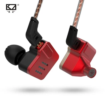KZ BA10 5BA HIFI Bass słuchawki douszne monitor słuchawki sportowe, słuchawki redukcja Szumów Słuchawki wymiana kabla AS10 ZS6