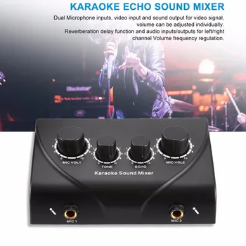 Karaoke Mikser Profesjonalny System Audio Przenośny Mini Digital Audio Karaoke Maszyna Echo Mikser System