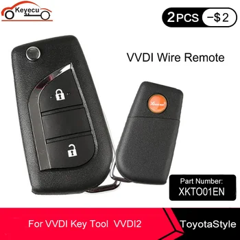 Keyecu XHORSE XKTO01EN for Toyota Type Universal Remote Key Fob 2 Button for VVDI Key Tool VVDI2 (wersja angielska)