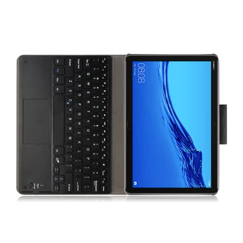 Klawiatura Bluetooth biznes PU skórzane etui do Huawei MediaPad M5 Lite 10 BAH2-W19/L09/W09 tablet etui Coque+uchwyt