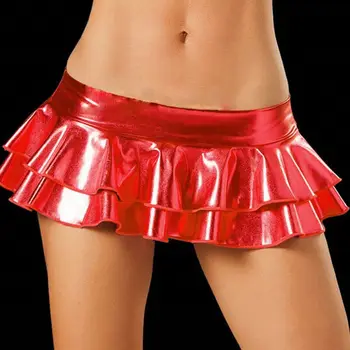 Kobiety Sexy Błyszczące Mikro Mini Spódniczki Partia Warstwa Wzburzyć Bodycon Spódnica Dna Letnia Impreza Klubowa Krótkie Mini Plisowana Spódnica