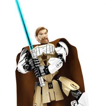 Kompatybilny Gwiezdne rośliny wars Obi-Wan Kenobi robot model klocki cegły oświecić zabawki dla dzieci, prezenty