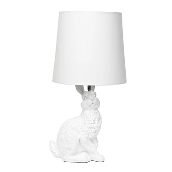 Kreatywne zwierzęta Królik led lampy stołowe kreskówka ozdoby lampy do salonu gabinet Morden żywicy sypialnia szafki nocne światła