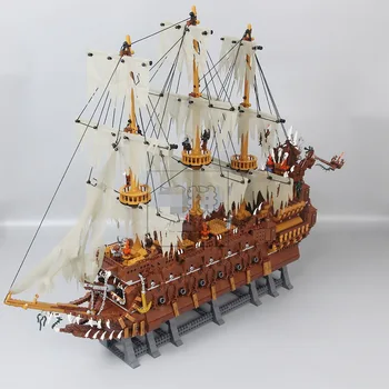 Król 3652 szt 83015 twórczy Caribbean pirate model statku Latający Holender klocki zestaw dla dzieci zabawki na prezent