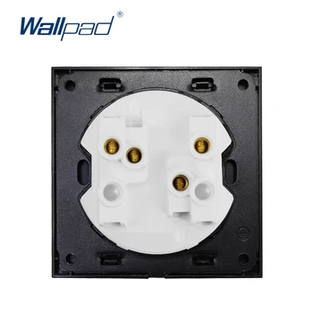 L6 Wallpad 2 Gang natychmiastowy elektryczny przełącznik do ślepego filmowego Biała hartowana szklany panel