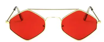 LEONLION 2021 retro gothic romb okulary mężczyźni poligon okulary Kobiety rocznika małe metalowe okulary odcienie dla pań UV400