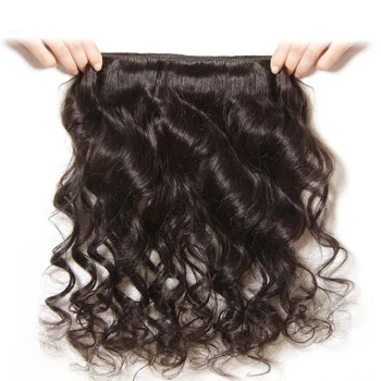 LEVITA loose wave wiązki z zamknięciem brazylijski włosy splot wiązki ludzkie włosy wiązki z zamknięciem non-remy przedłużanie włosów