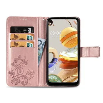 LG K61 K51S K41S Case etui portfel skórzany pokrowiec do LG K51S K41S K61 wysokiej jakości stojak karty pokrywa tylna Funda etui do telefonu