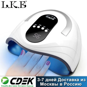 LKE Nail Dryer 120W Nail Lampa UV LED Lamp For All Gel nail Polish With Automatic Sensor LCD Display 4 Timer Lamp Of Nail Art