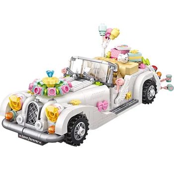 LOZ Mini Blocks Vehicle Building Bricks Luxury Wedding Party Car Model Toy Girls Gifts Christmas Children Present 1119