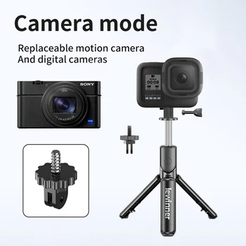 Lewinner Wireless Selfie-Stick Monopod Tripod S03 Bluetooth selfie stick Huawei Xiaomi iPhone Gopro 7 6 5 Sports Action