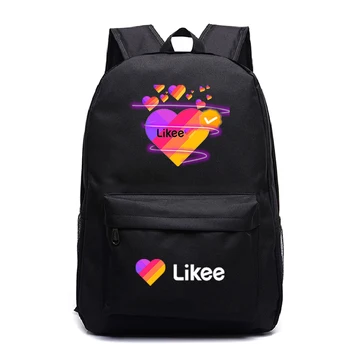 Likee plecak dla ucznia Zamieniać LIKEE Video App laptopa plecak plecaki szkolne dla dziewczyn, nastolatków podróży rosjanie style plecak