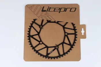 Litepro jazda na Rowerze rower składany Superlight CNC koło łańcuchowe одноцепочечное pierścień 50T/52T/54T/56T/58T rower korby 170 mm BCD130