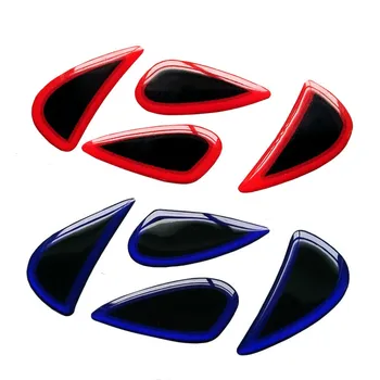 Logo ozdobione naklejki dla Hyundai Verna Solaris 2016 2010 2013 3D czerwony niebieski AB045