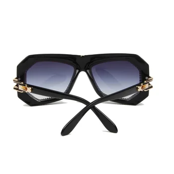Luksusowe oversize pilotażowe okulary Kobiety rocznika rhinestone firmowa designerskie obuwie duża ramka cieniowane soczewki odcienie dla kobiet Female Oculos