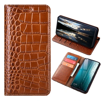 Luksusowy portfel z naturalnej skóry etui z klapką do telefonu Samsung Galaxy S6 S7 Edge S8 S9 S10 Plus Note 10 Plus Lite 8 9 S10E etui