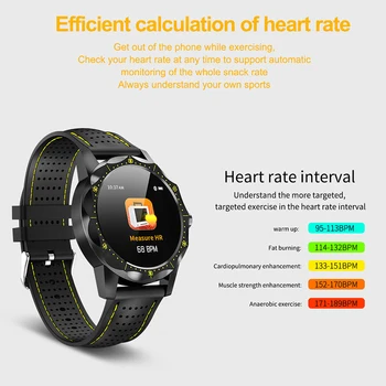 MNWT Smart watch IP68 Wodoodporny fitness tracker monitor rytmu serca, ciśnienie krwi kobiety mężczyźni zegarek Smartwatch dla Androida i IOS