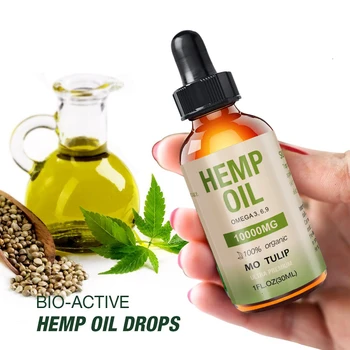 MO TULIP 10000mg olej z nasion konopi 30 ml CBD olej organiczny czysty olejek eteryczny ziołowe krople ciało łagodzi stres olej do pielęgnacji skóry pomaga spać