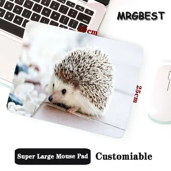 MRG Big Promotion Large Size Multi-size Locked Mouse Pad Hedgehog animal Wzór PC Notebook Computer Desk Matt
