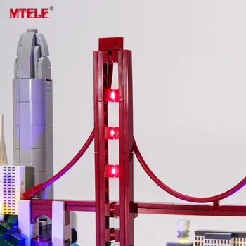 MTELE marki LED Light Up Kit Zabawka dla architektury San Francisco Compatile z 21043 (nie zawiera model)