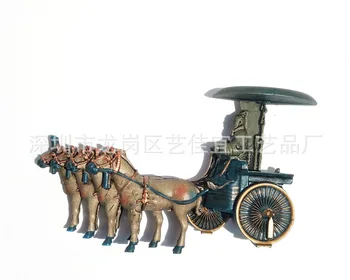 Magnesy na lodówkę Chiński turystyczna pamiątka Xian Terakoty wojownicy konia Tygrys Amulet przewozu lodówka naklejki pomysły na prezenty