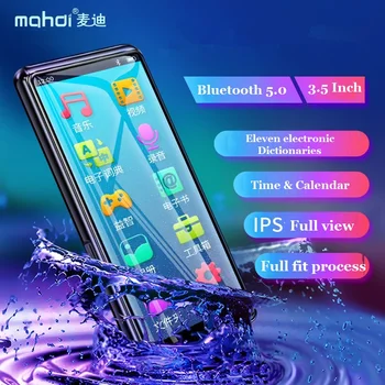Mahdi M9 MP4 Bluetooth 5.0 ekran dotykowy 3,5 cala HD HIFI 8 GB muzyka MP4 wsparcie VideoTF karty z głośnikiem