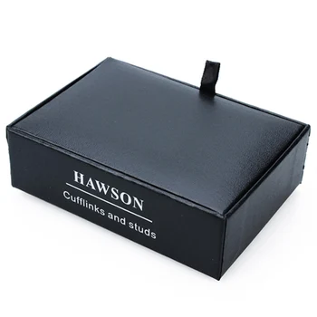 Marka HAWSON moda biżuteria spinki do mankietów Sukienka koszula dla mężczyzn spinki do mankietów smoking szpilki bezpłatny zestaw pudełko